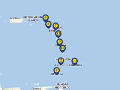 Mapa plavby