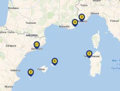 Mapa plavby