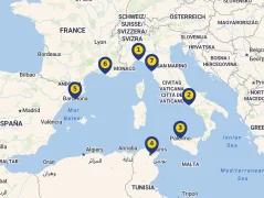 Mapa plavby