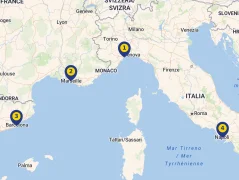 Mapa plavby